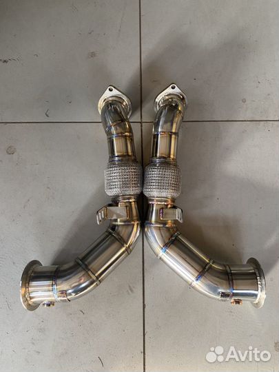 Даунпайп (Downpipe) N63 76мм для BMW 4.4biturbo