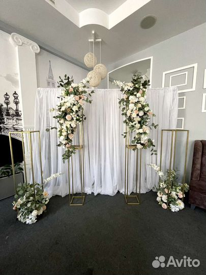 Свадебное оформление. Фотозона, украшение зала