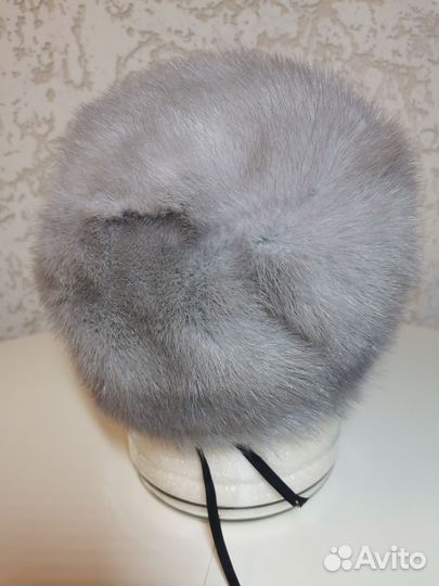 Шапка норковая 54- 55 размер женская