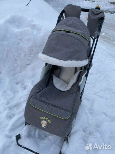 Детские санки коляска