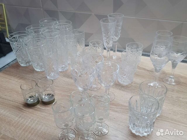 Хрустальные фужеры бокалы СССР