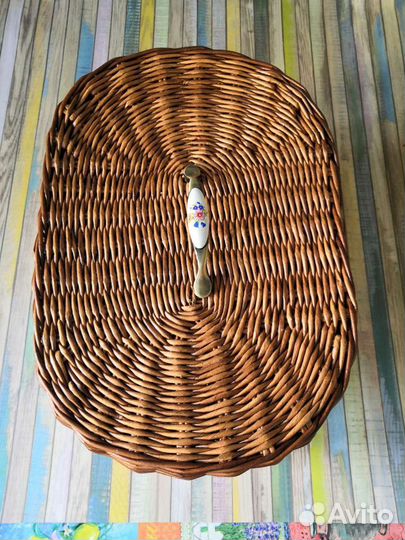 Хлебница плетёная, большая, ручная работа