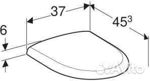 Сидение для унитаза с крышкой geberit