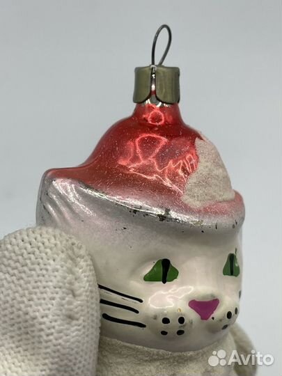 Ёлочная игрушка Кот в сапогах СССР (Сзр)