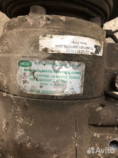 Компрессор кондиционера Kia spectra