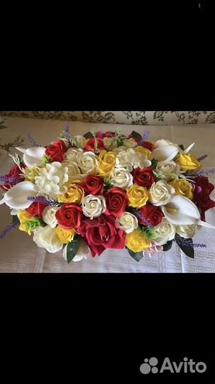 Букет цветов из мыла