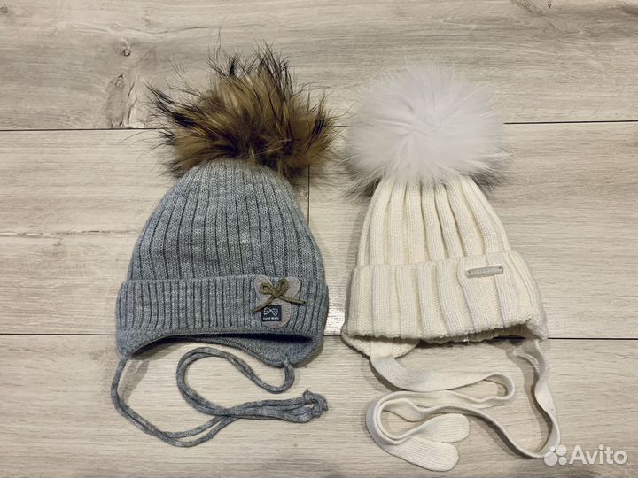 Зимняя шапка с рождения до года