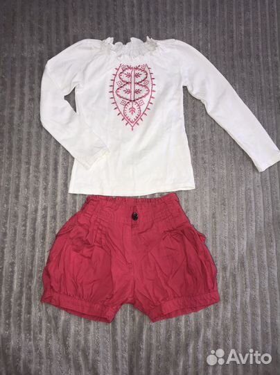Шорты с кофточкой для девочки