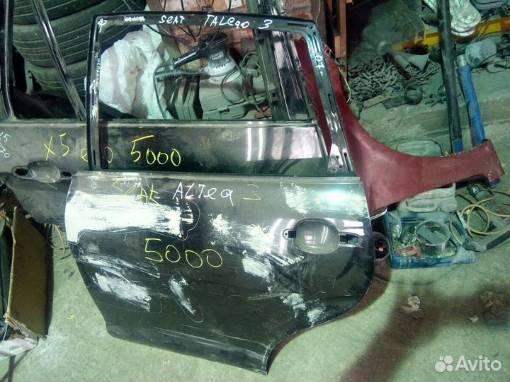 Сеат altea дверь задняя левая