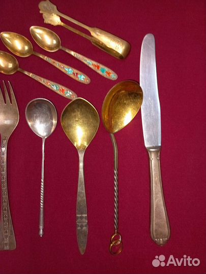 Столовые приборы СССР и царизм, серебро