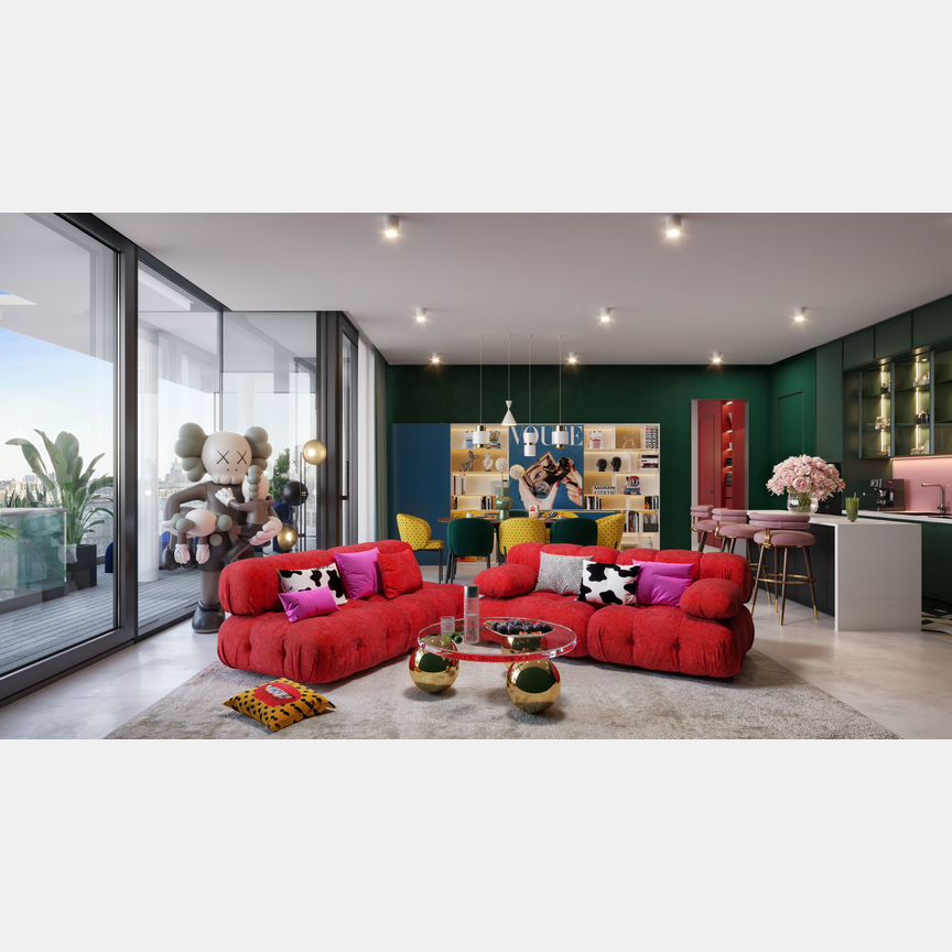 2-к. квартира, 91,7 м², 12/18 эт.