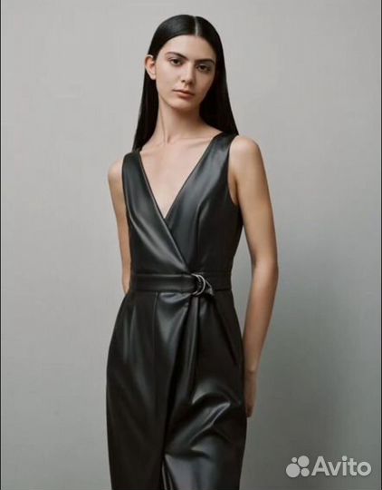 Сарафан zarina кожаный