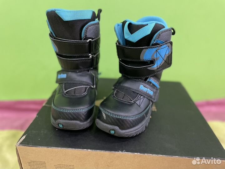 Детские сноубордические ботинки, крепления