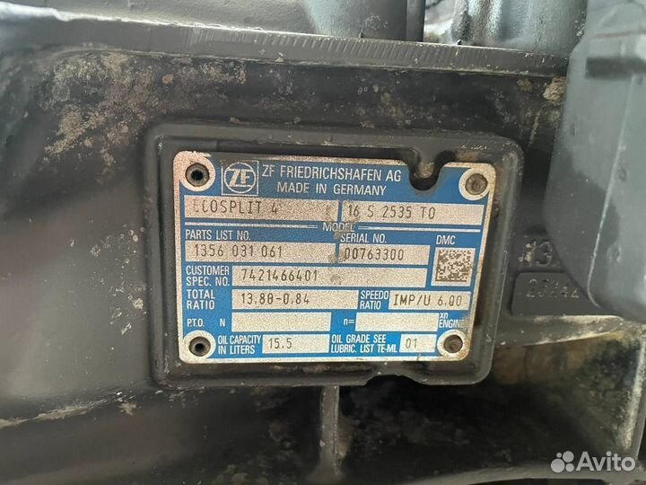 Коробка передач 16S2535TO Renault 1316064768 Продажа, Ремонт