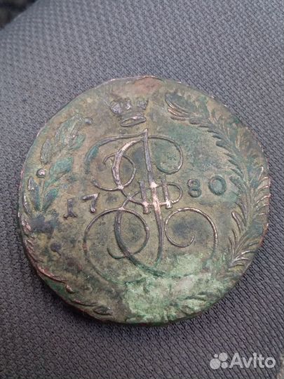 Монета 1780 год