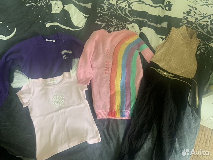 Вещи пакетом на девочку 116-128