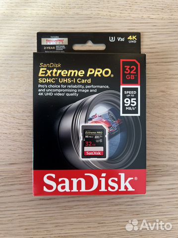 Карта памяти sdhc SanDisk Extreme Pro 32GB купить в Москве ...