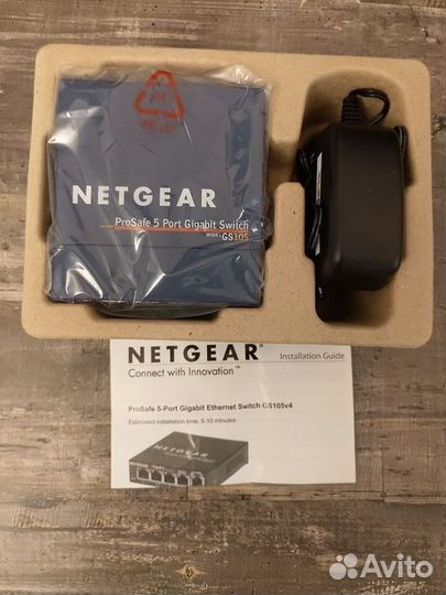 Гигабитный коммутатор Netgear GS105