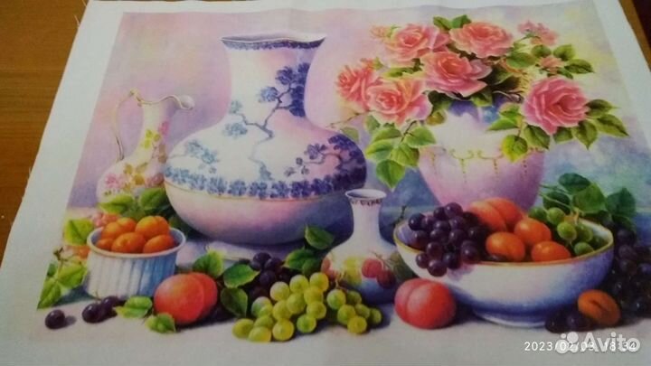 Картина для вышивки лентами