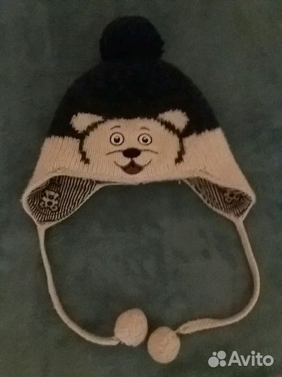 Шапка зимняя для мальчика 1-2 года