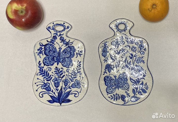 Посуда СССР - керамическая доска / сырная доска