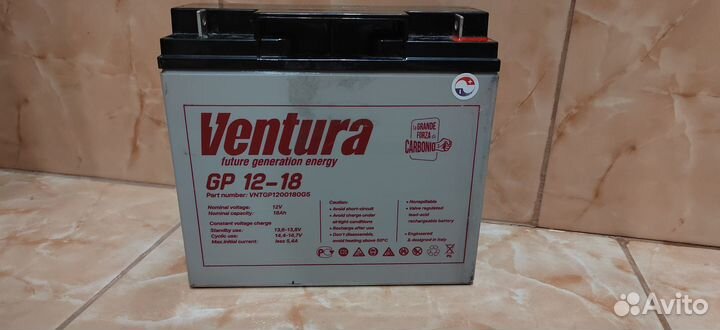 Аккумулятор 12v 18 ah