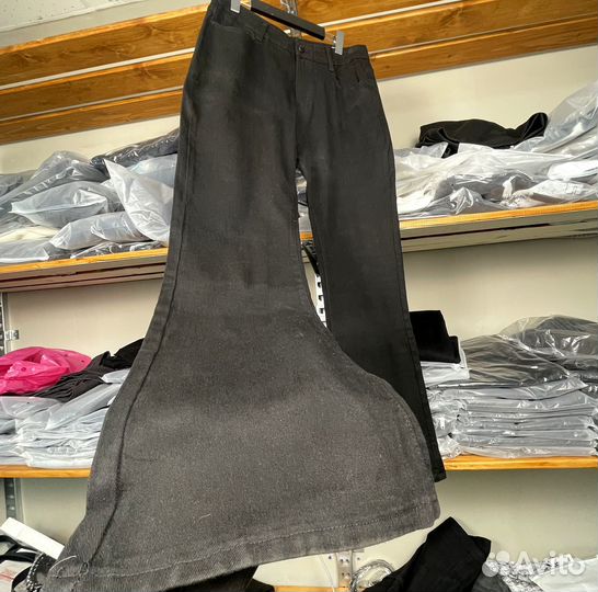 Джинсы клеш широкие rick owens bolan type