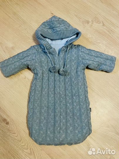 Конверт вязаный на выписку