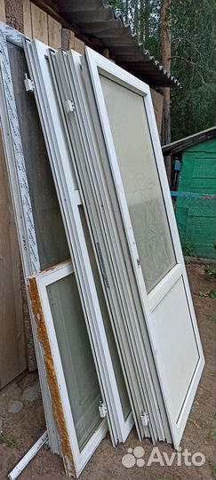 Пластиковые двери пвх бу