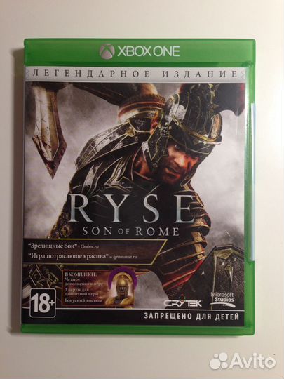 Игра Ryse Son of Rome Xbox One