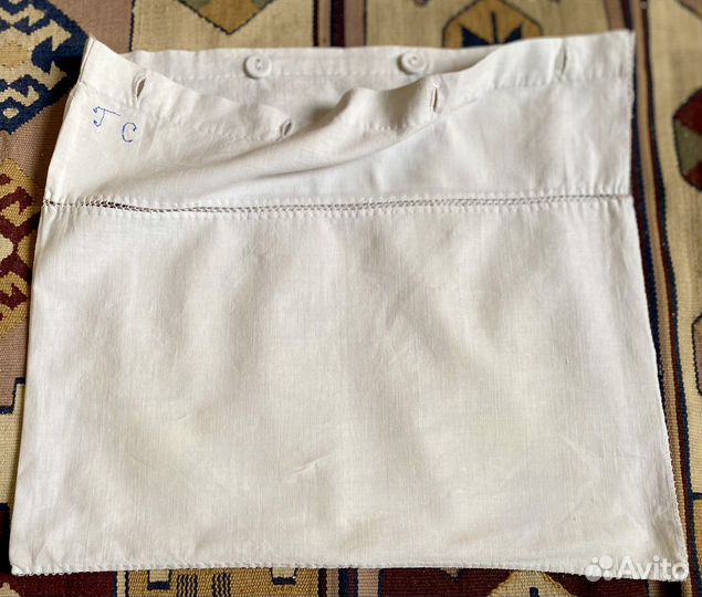 Наволочка старинная ручная работа игольная вышивка