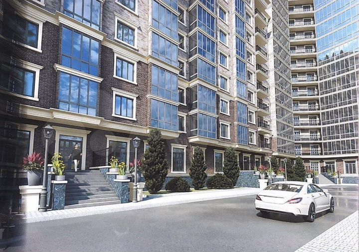 1-к. квартира, 53,6 м², 13/16 эт.