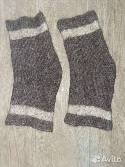 Наколенники вязаные из собачьей и овечьей шерсти