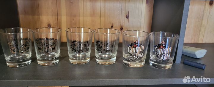 Рюмки, бокалы для виски и коктейлей