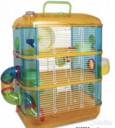 Трехэтажная клетка для хомяка