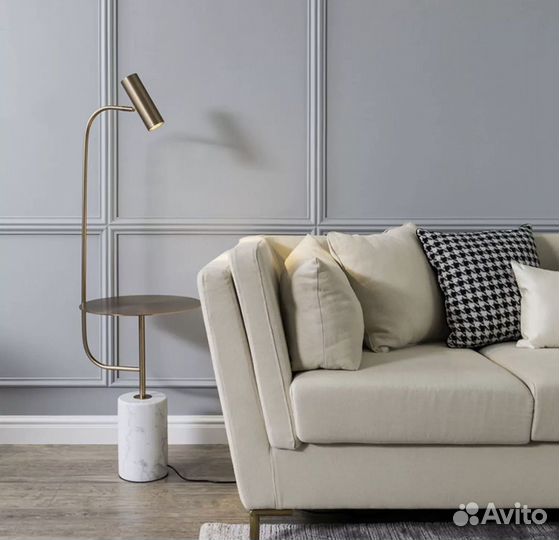 Торшер напольный из мрамора