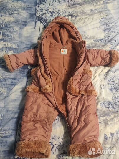 Зимний комбинезон для девочки 92