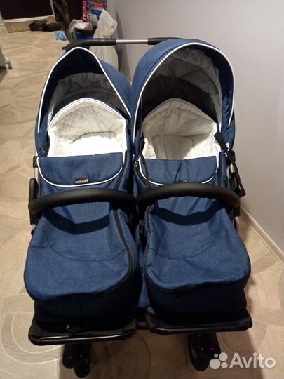 Польская коляска для двойни 2в 1