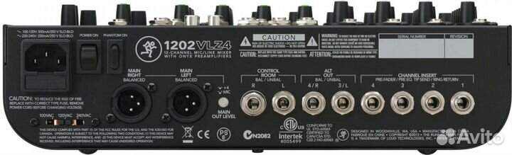 Аналоговый микшер mackie 1202 VLZ 4