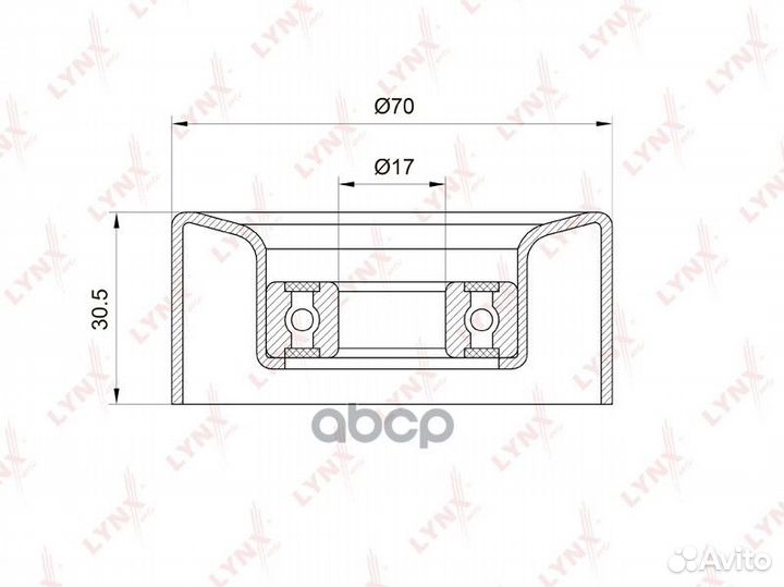 Ролик натяжной приводного ремня honda Accord VI