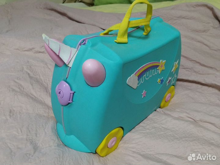 Детский чемодан trunki на колесах