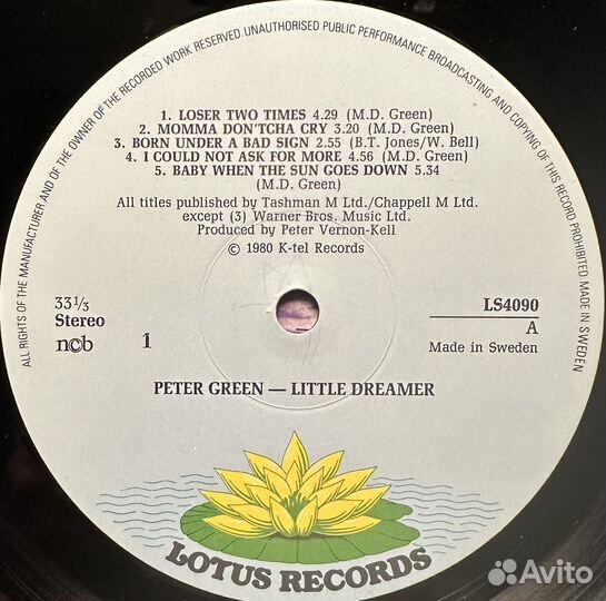 Peter Green –Little Dreamer (Швеция 1980г.)