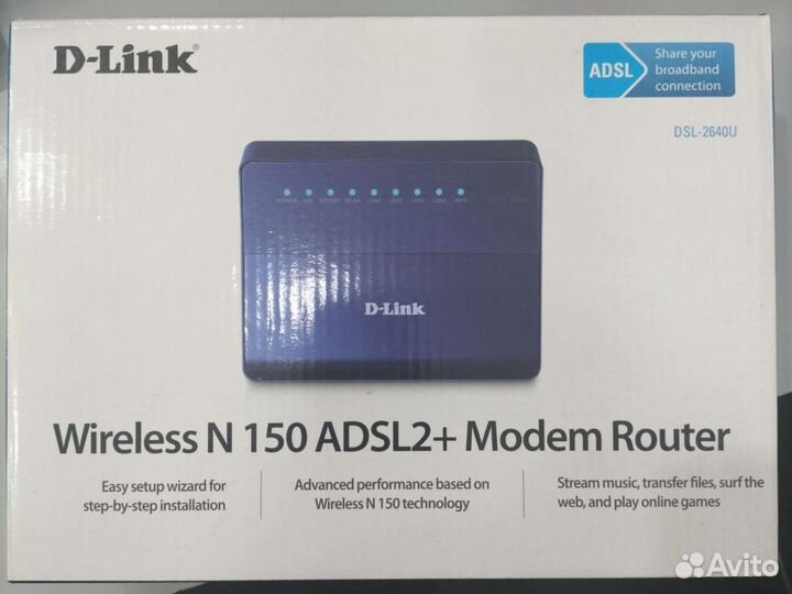 Router Modem adsl2+ D-Link 2640U