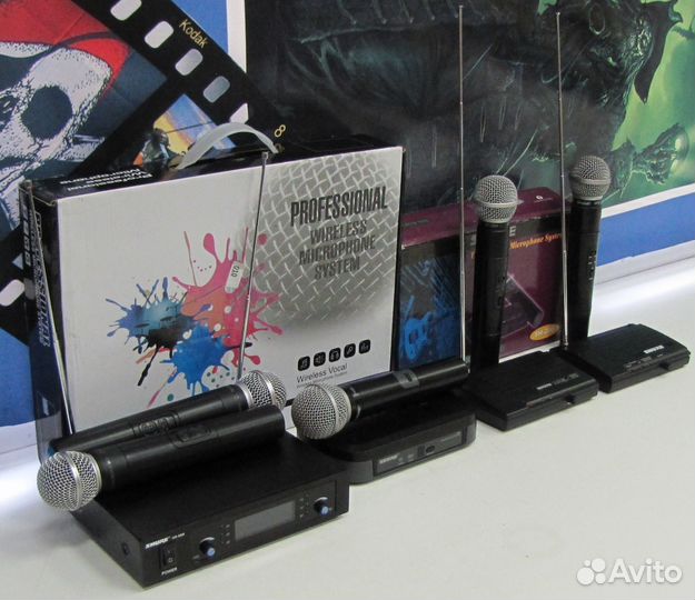 Микрофоны Shure SM-PGX-GLX 58 Вокал 5шт Радио Pro