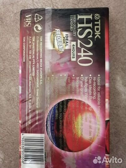 Видеокассета VHS новая