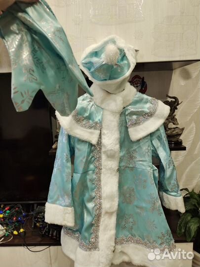 Новогодний костюм для девочки снегурочка