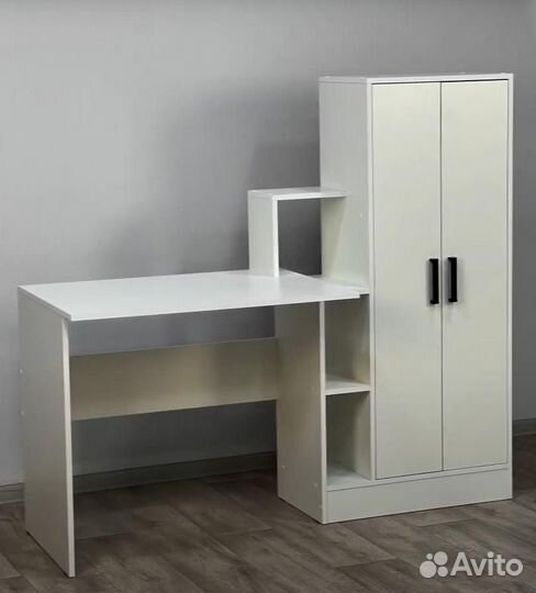 Компьютерный стол со шкафом, 3 цвета