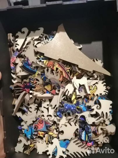 Деревянные пазлы новые, 187 деталей