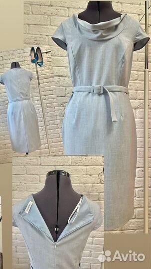 Платье Max Mara голубое Кельвин Кляйн красное