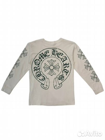 Chrome Hearts лонгслив белый